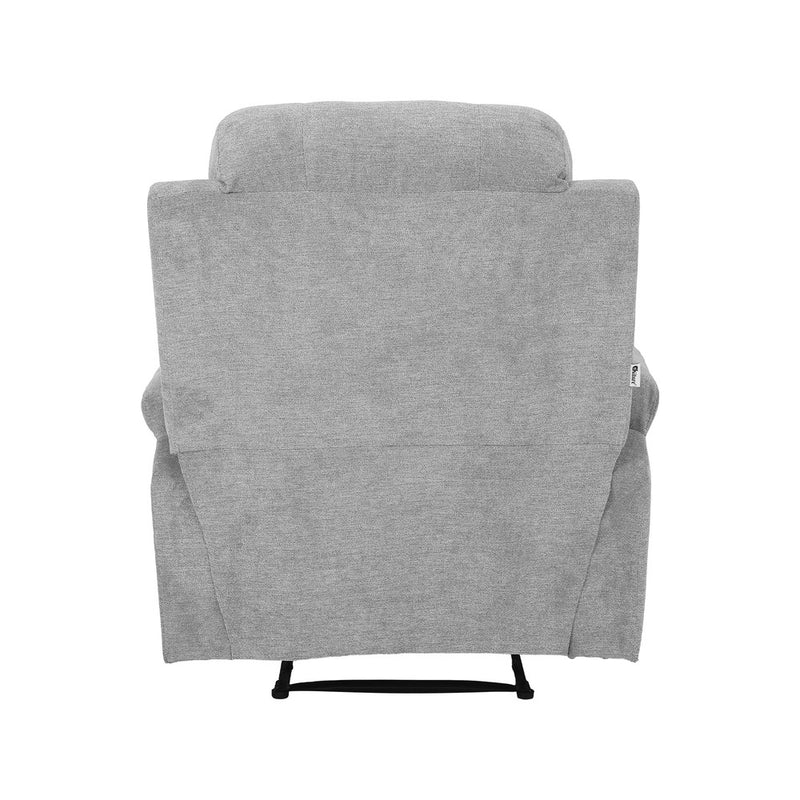 Oikiture Recliner Heated Massage Armchair Grey