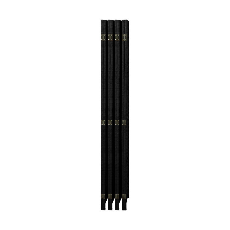 Oikiture 8 Panel Room Divider Privacy Screen Black