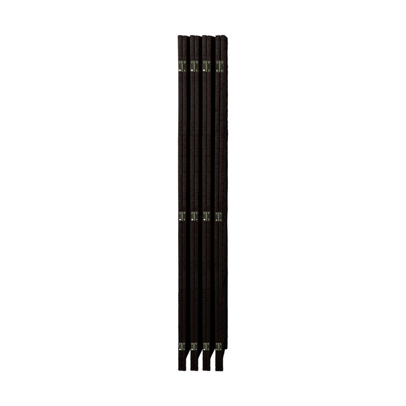 Oikiture 8 Panel Room Divider Privacy Screen Brown