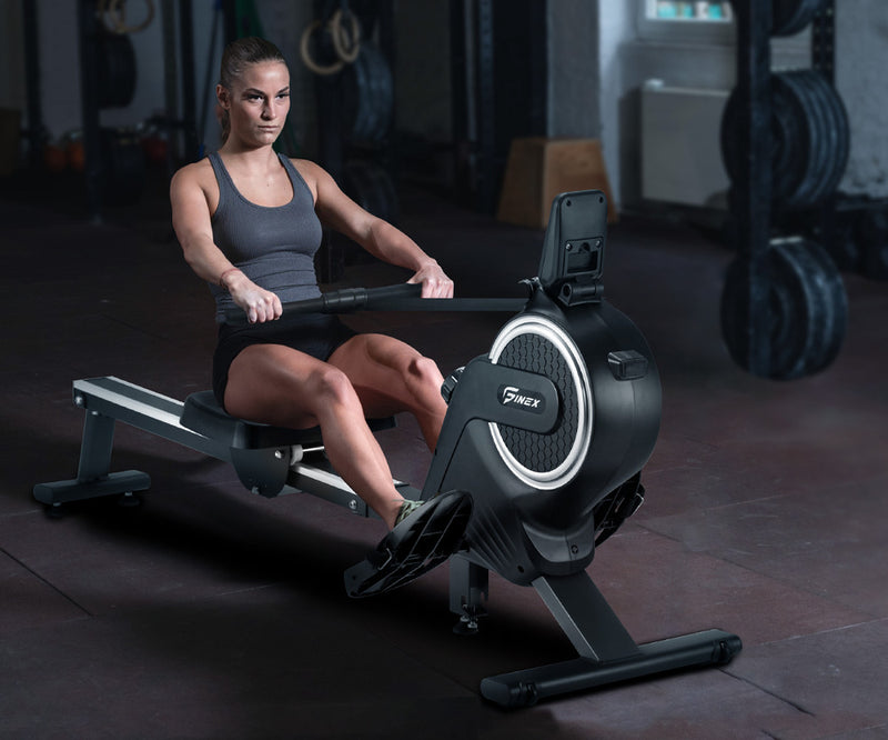 Finex Rowing Machine Magnetic Resistance Aluminium