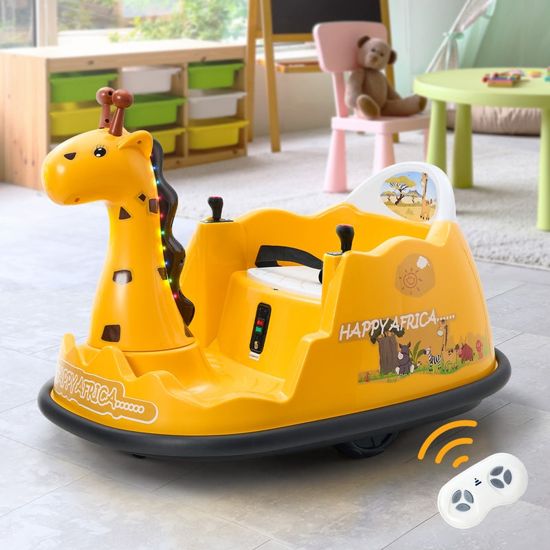 Mazam Kids Ride on Car Bumper Remote Control Light Giraffe