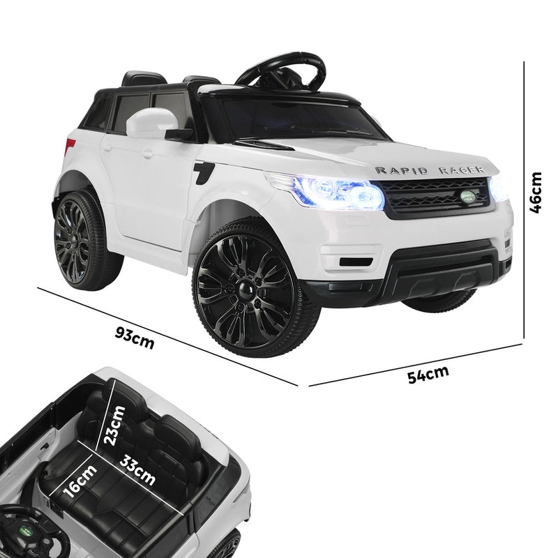 Mazam Kids Ride On Car MP3 LED light 12V White
