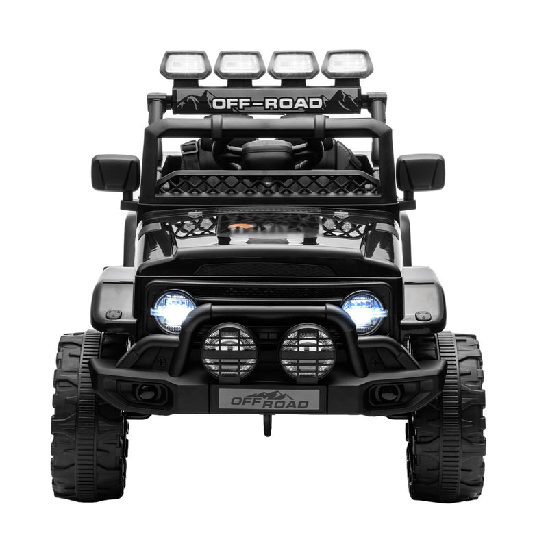 Mazam Ride on Car Electric Jeep Bluetooth Black