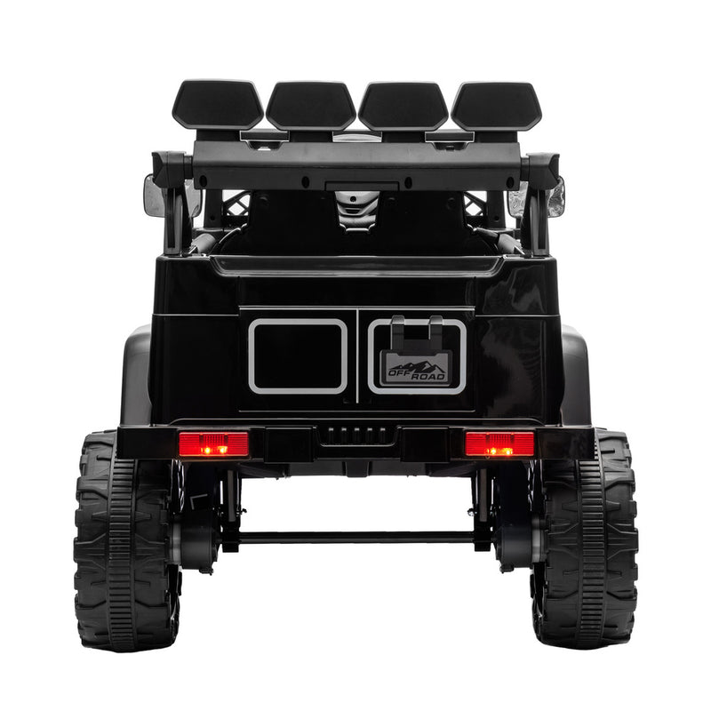 Mazam Ride on Car Electric Jeep Bluetooth Black