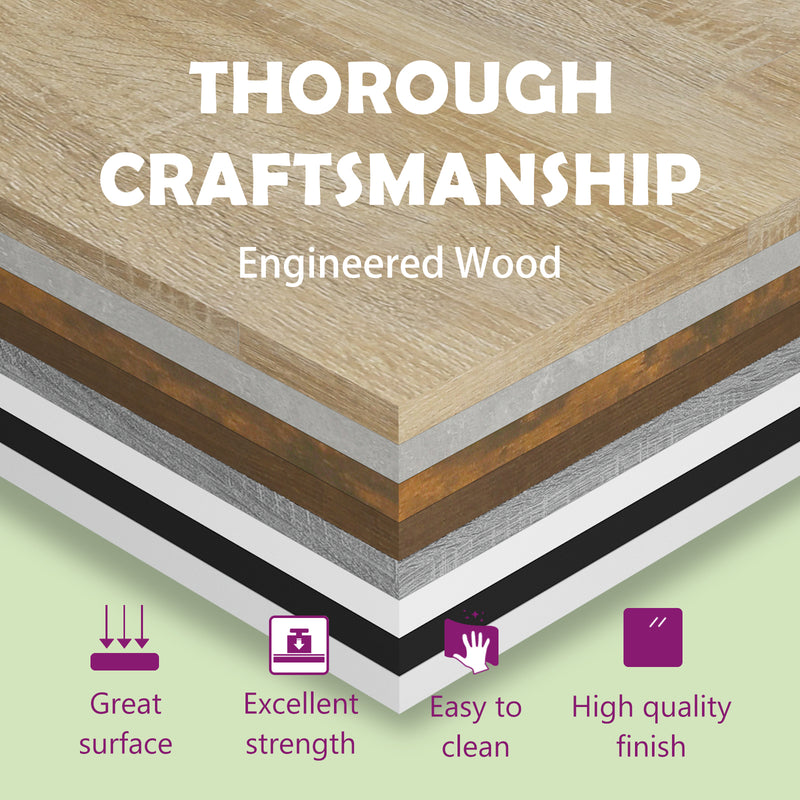 vidaXL Bookshelf Boards 4 pcs Sonoma Oak 100x10x1.5 cm Engineered Wood