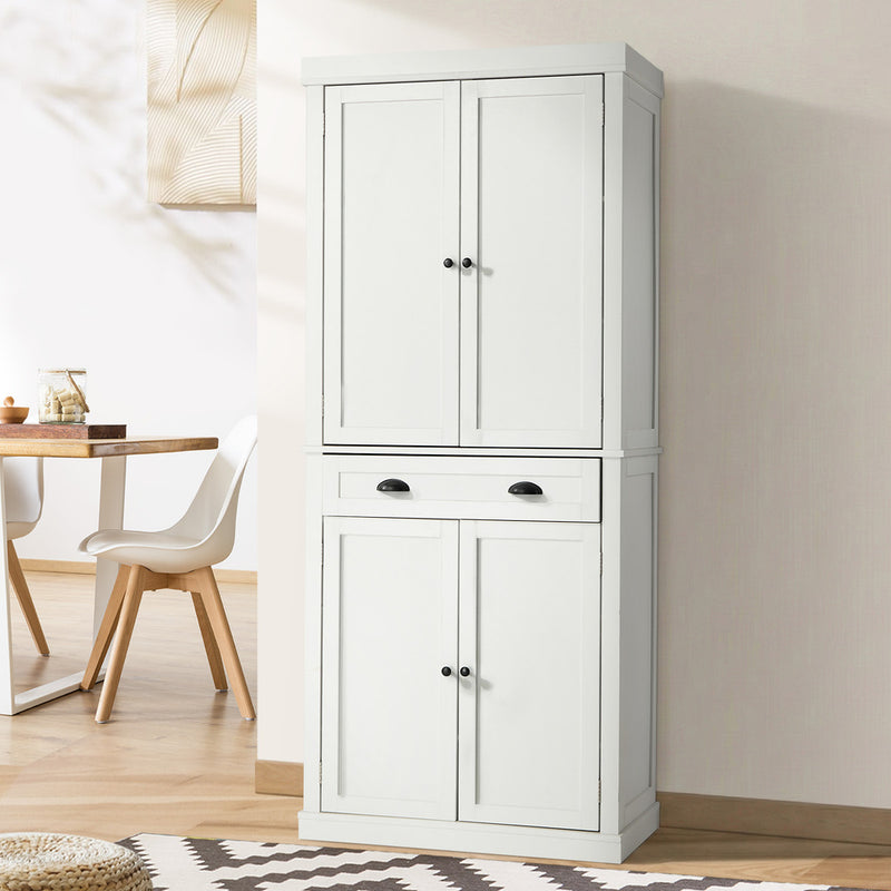 Oikiture Sideboard Cabinet Storage Cupboard Pantry Drawer 6-Tier Shelf