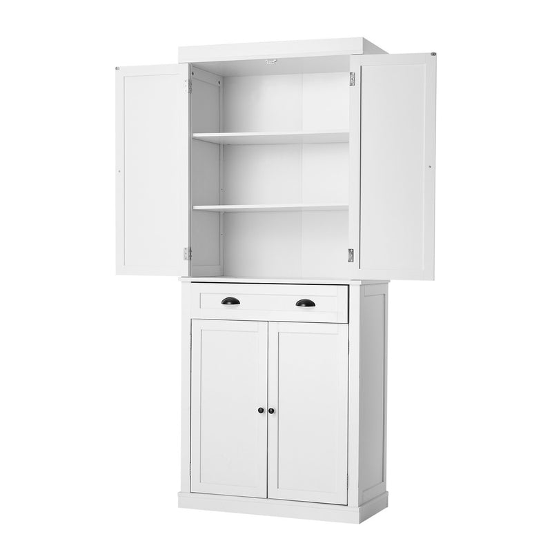 Oikiture Sideboard Cabinet Storage Cupboard Pantry Drawer 6-Tier Shelf