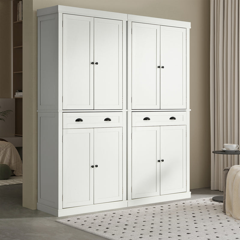 Oikiture Sideboard Cabinet Storage Cupboard Pantry Drawer 6-Tier Shelf