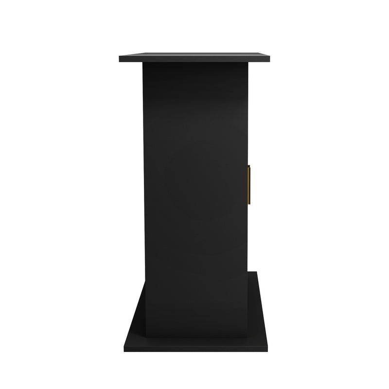 Oikiture Fish Tank Stand Cabinet Sideboard Storage Black