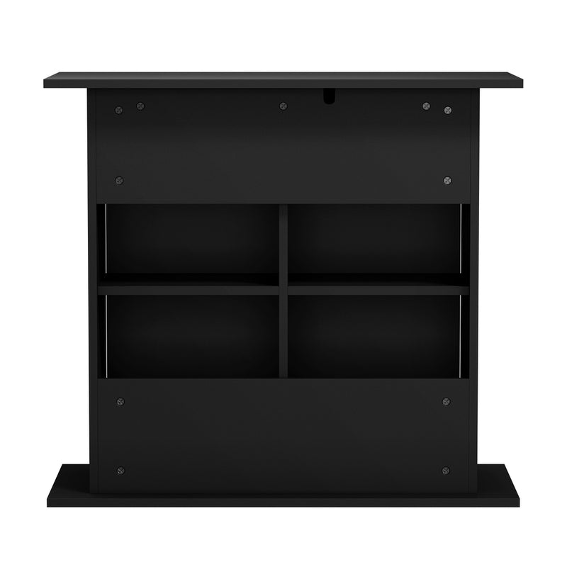 Oikiture Fish Tank Stand Cabinet Sideboard Storage Black