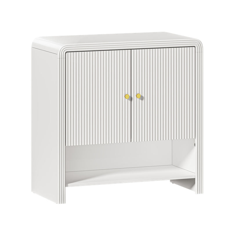 Oikiture Buffet Sideboard Storage Cabinet 2 Doors Cupboard White