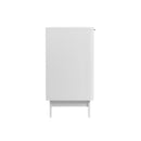 Oikiture Buffet Sideboard Storage Cabinet 4 Doors Cupboard White
