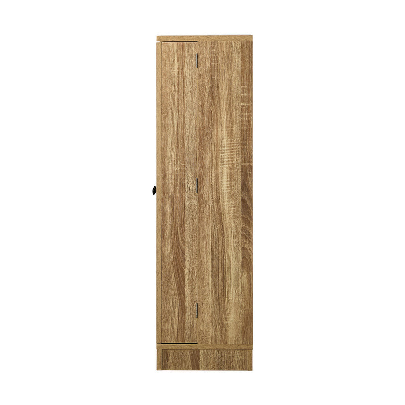 Oikiture Sideboard Cabinet 2 Door Cupboard Kitchen Storage Natural