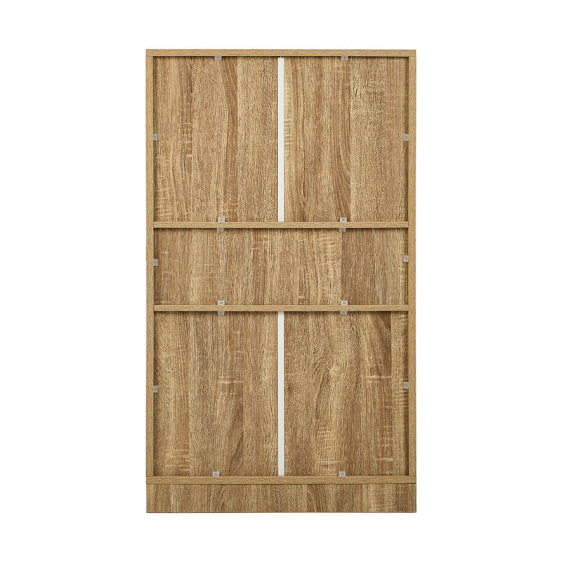 Oikiture Sideboard Cabinet 2 Door Cupboard Kitchen Storage Natural