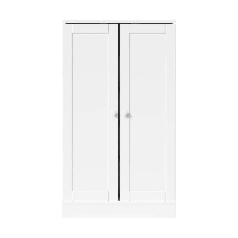 Oikiture Buffet Sideboard Cabinet 2 Doors Cupboard Pantry Kitchen Storage White