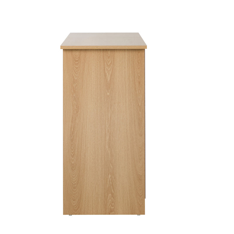Oikiture Buffet Sideboard Storage Cabinet Hallway Cupboard Natural