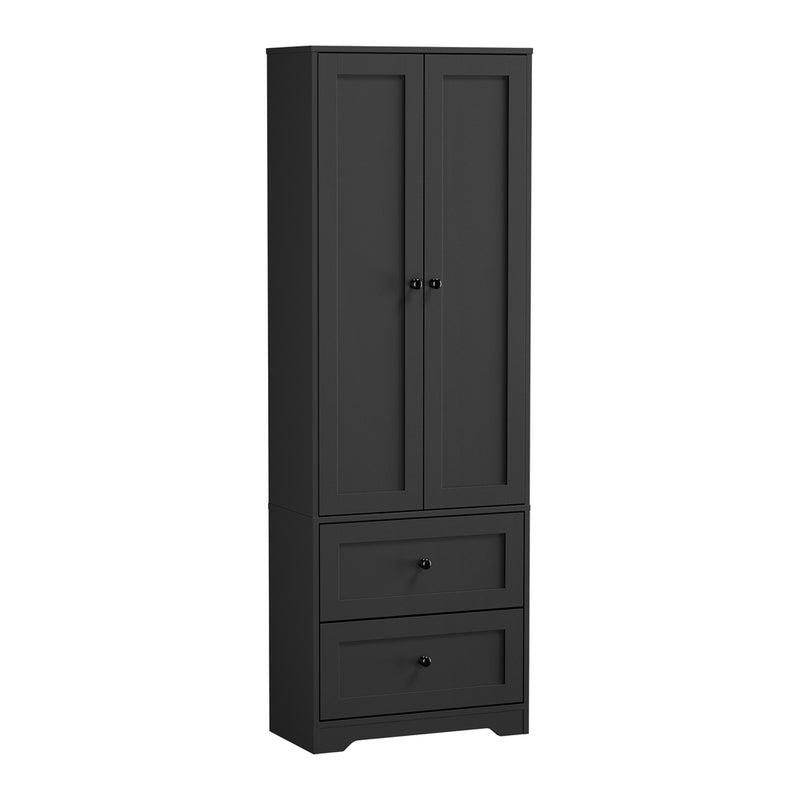 Oikiture Buffet Sideboard Cabinet Kitchen Cupboard Black