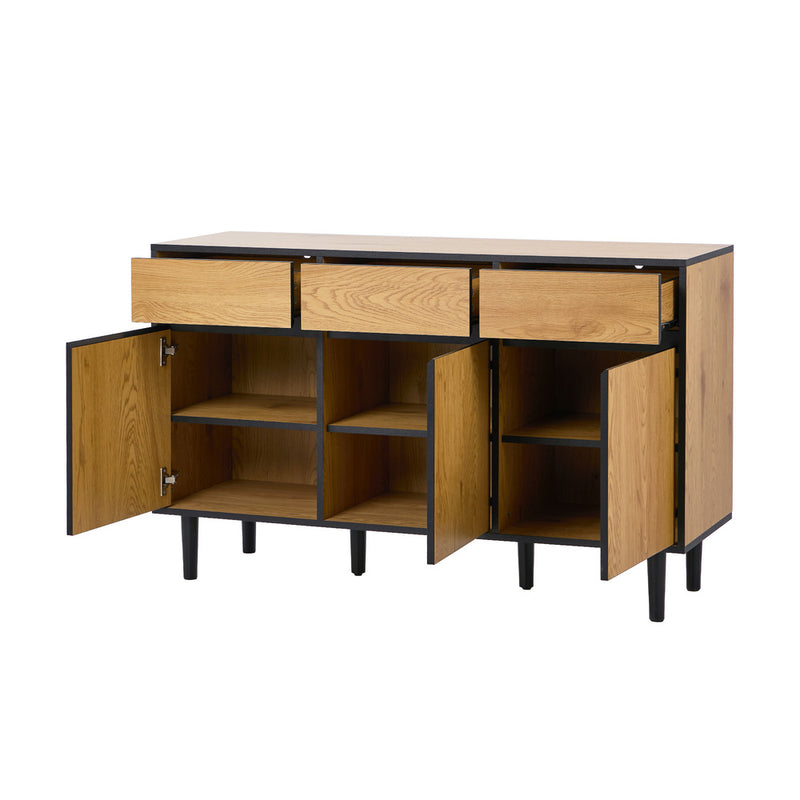 Oikiture Sideboard Storage Cabinet Cupboard Kitchen Hallway Table