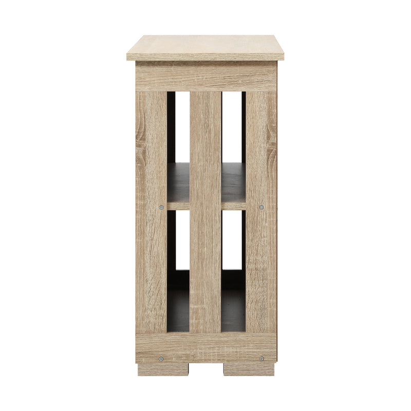 Oikiture Sideboard with Sliding Doors Wooden