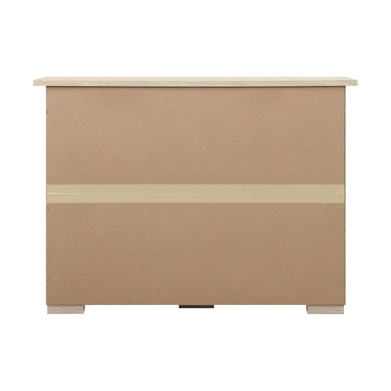 Oikiture Sideboard with Sliding Doors Wooden