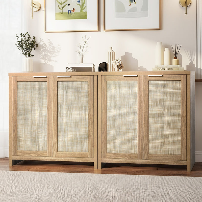 Oikiture 2x Buffet Sideboard Storage Cabinet Cupboard Hallway Table