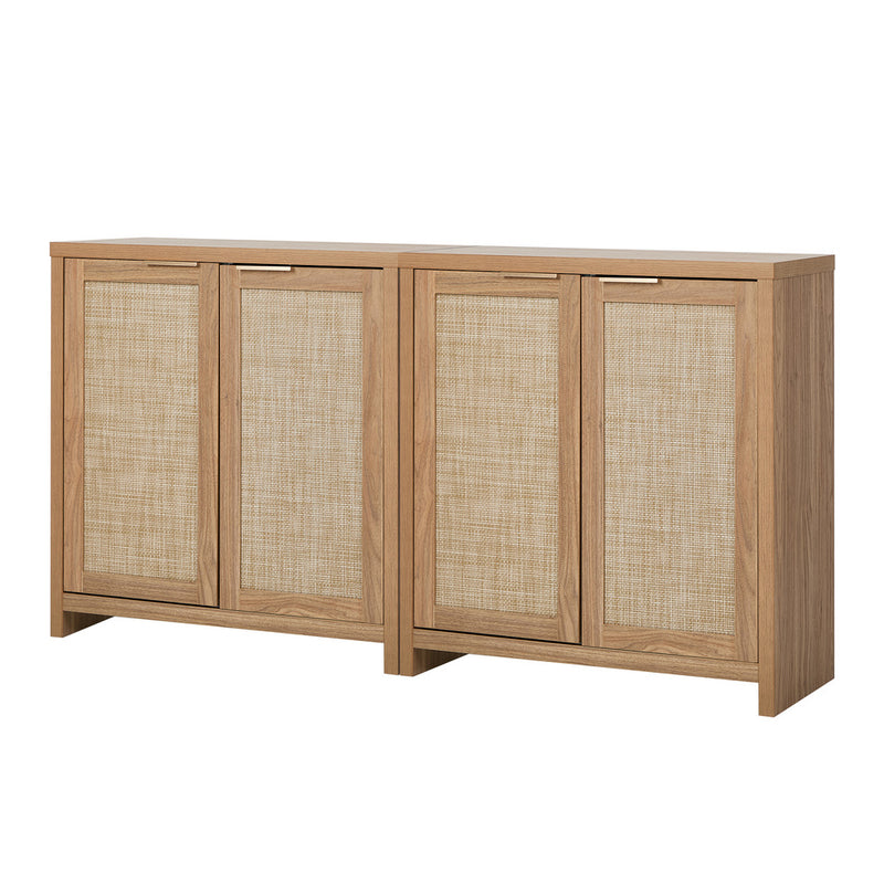 Oikiture 2x Buffet Sideboard Storage Cabinet Cupboard Hallway Table
