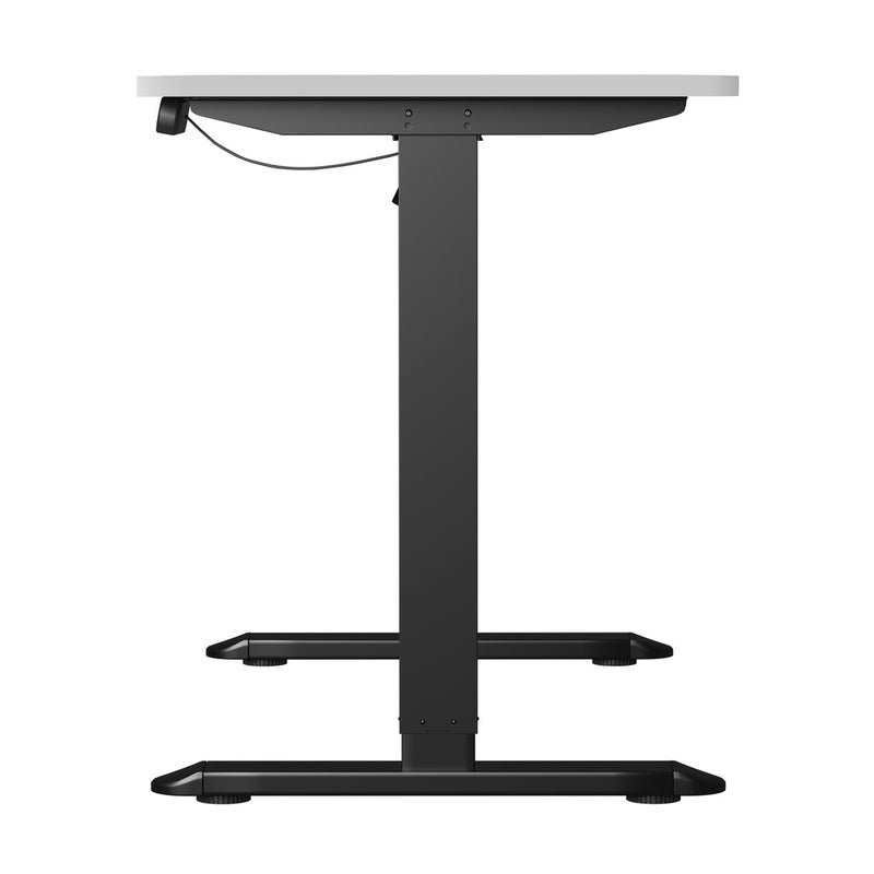 Oikiture 120CM Electric Standing Desk Single Motor Black&White