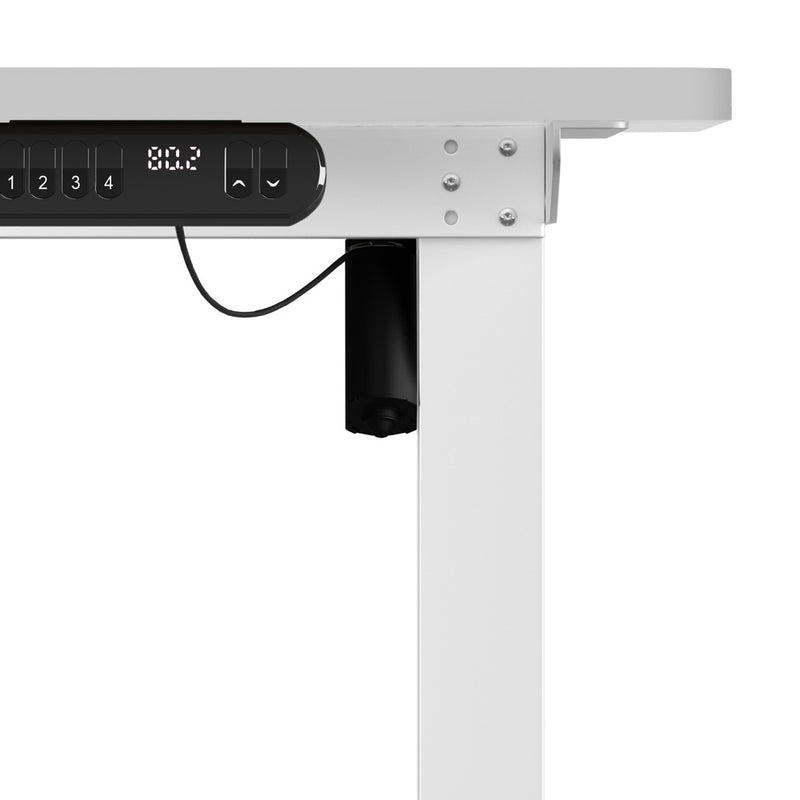 Oikiture 120CM Electric Standing Desk Single Motor White