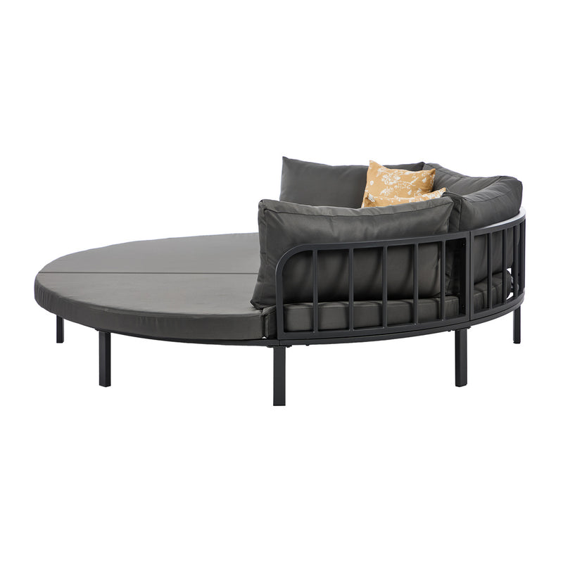 Livsip Outdoor Round Daybed Large Sun Lounge Furniture Lounger Sofa