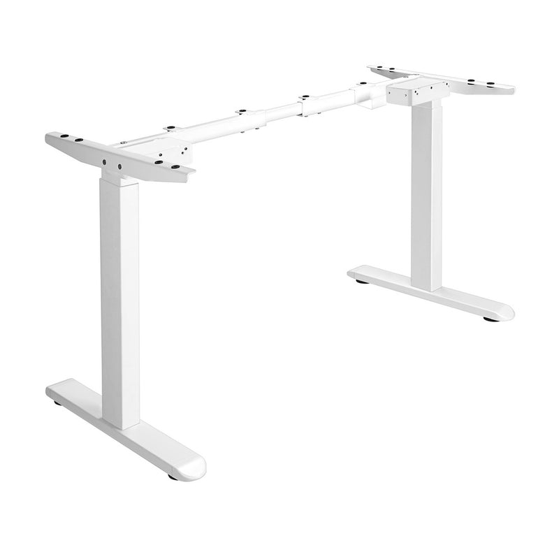 Oikiture Standing Desk Frame Adjustable Dual Motor White