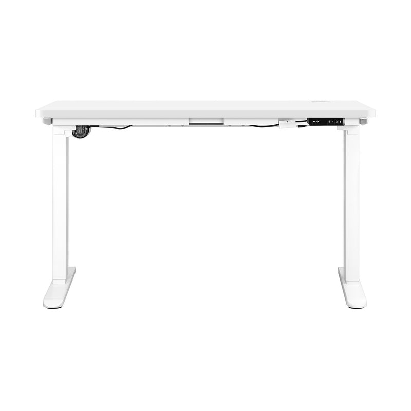 Oikiture Standing Desk Adjustable Motorised 140cm White