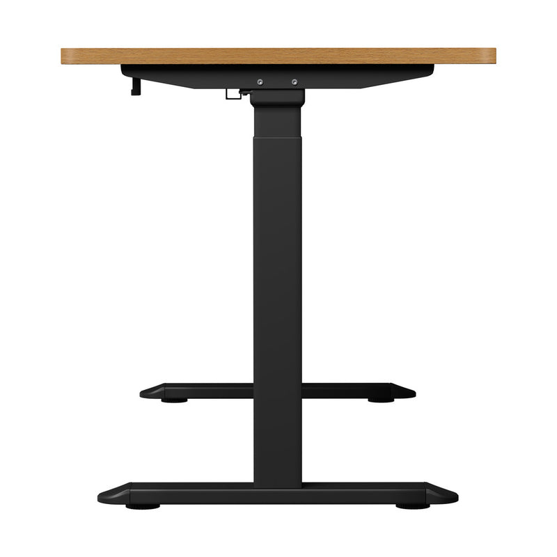 Oikiture Standing Desk Wireless Charging Dual Motor 140CM Black&Oak