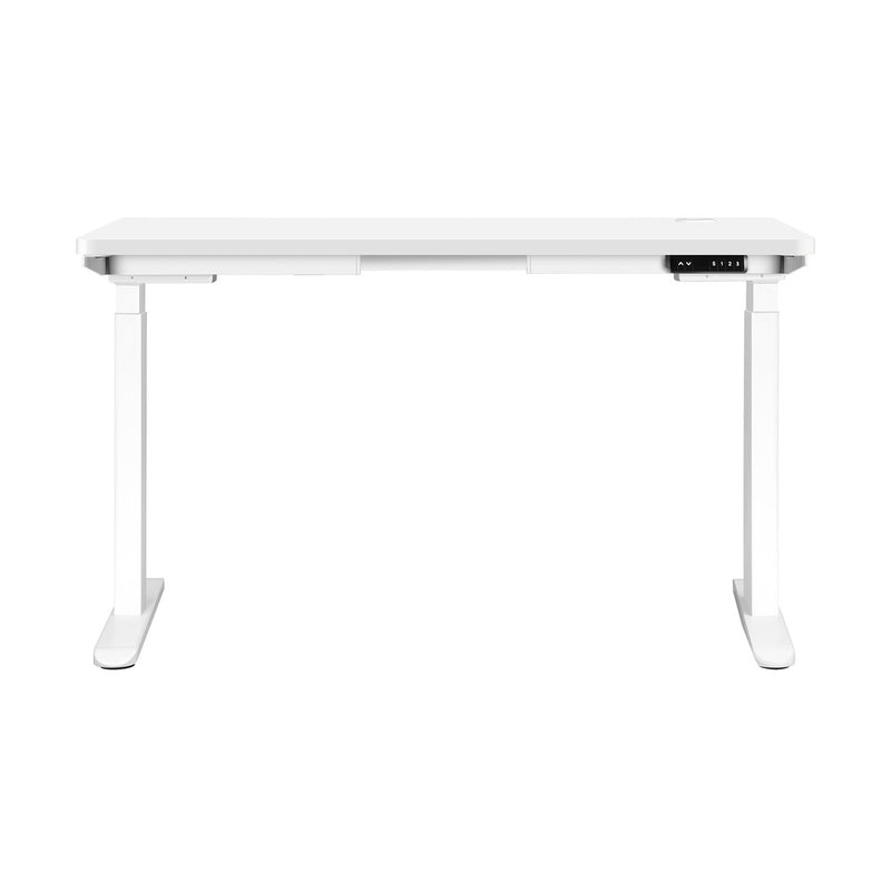 Oikiture Standing Desk Dual Motor Adjustable 150cm White