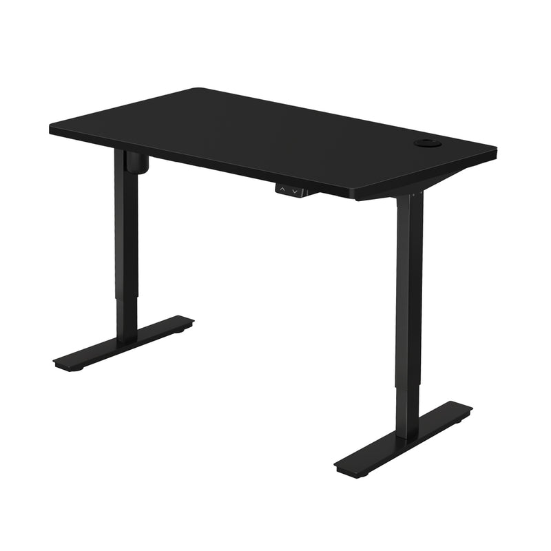 Oikiture Electric Standing Desk Single Motor 140cm Black