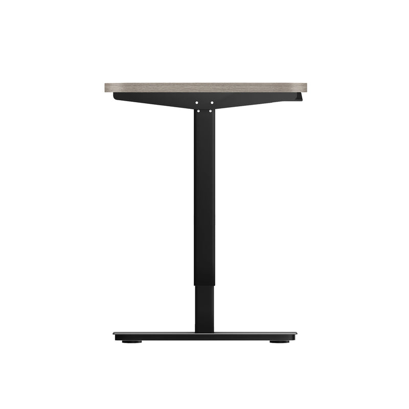 Oikiture 140CM Electric Standing Desk Adjustable Black&Grey-Oak