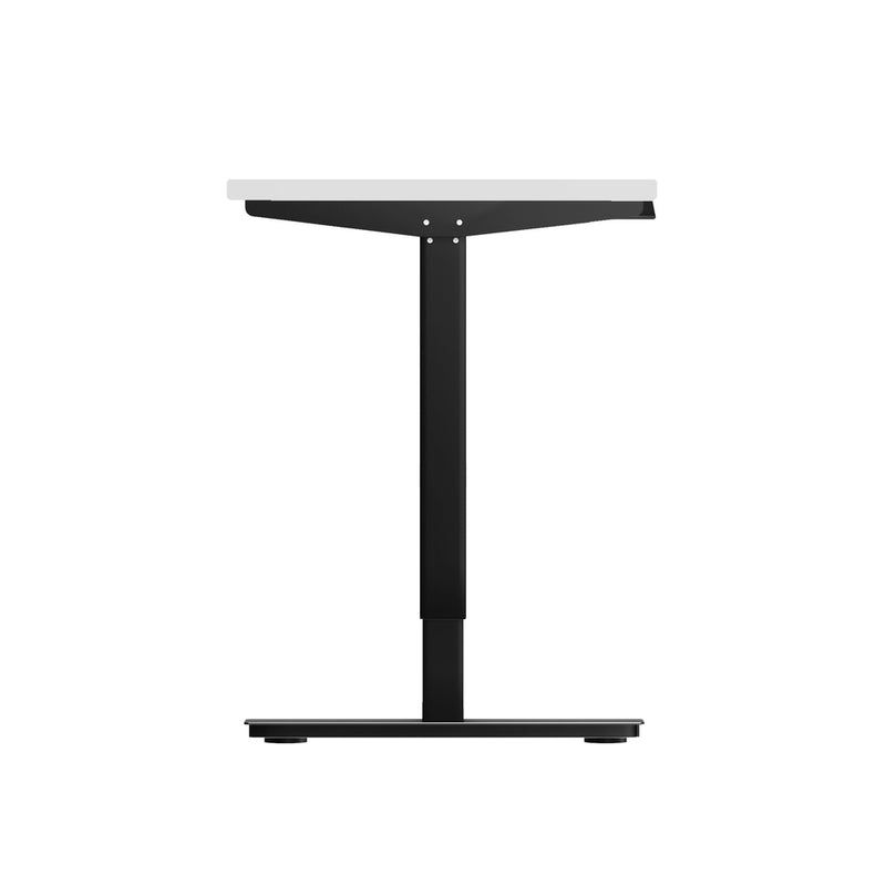 Oikiture Electric Standing Desk Single Motor Black&White 140cm