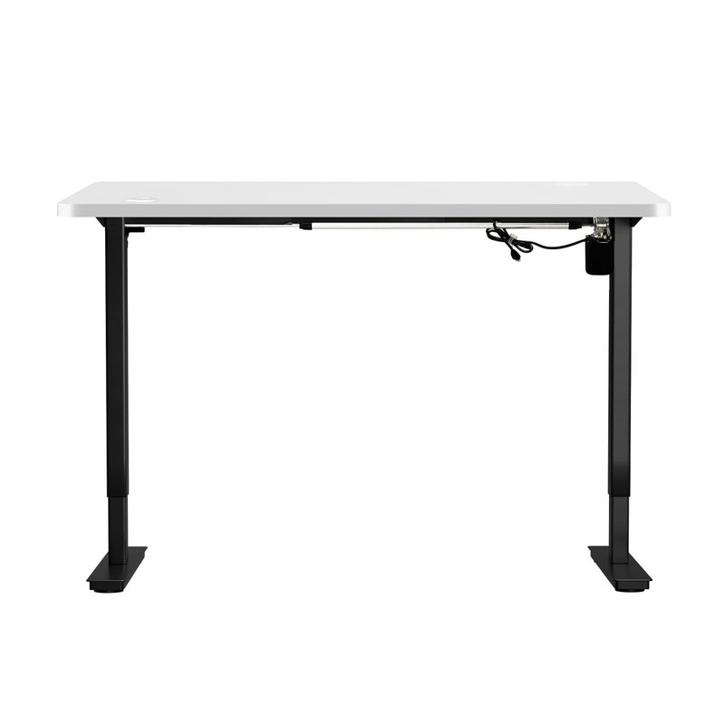 Oikiture Electric Standing Desk Single Motor Black&White 150cm