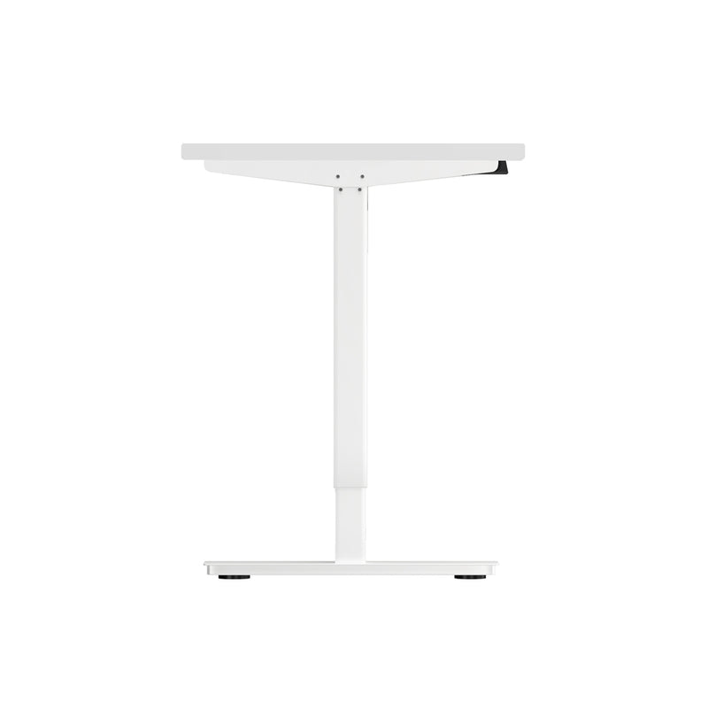 Oikiture Electric Standing Desk Single Motor White 140cm