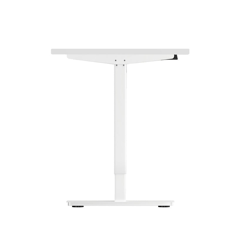Oikiture Electric Standing Desk Single Motor White 150cm