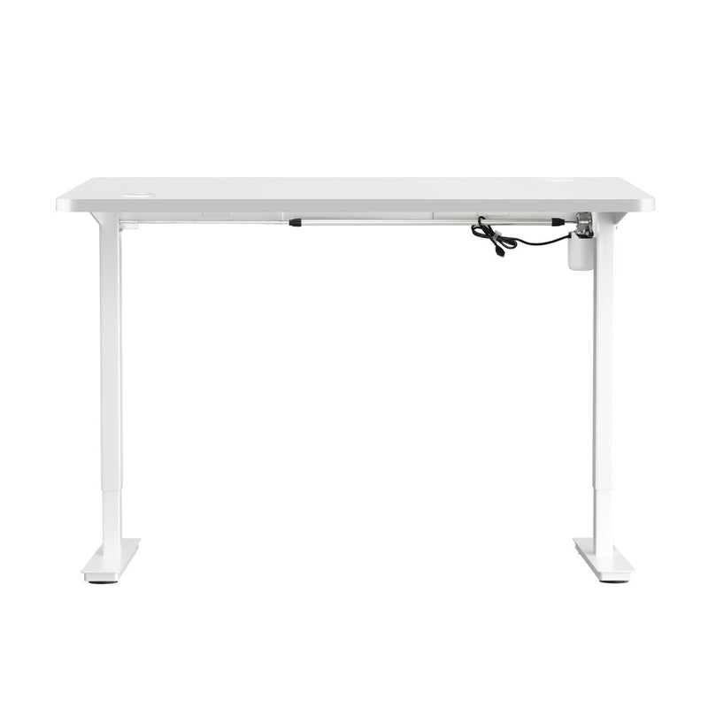 Oikiture Electric Standing Desk Single Motor White 150cm