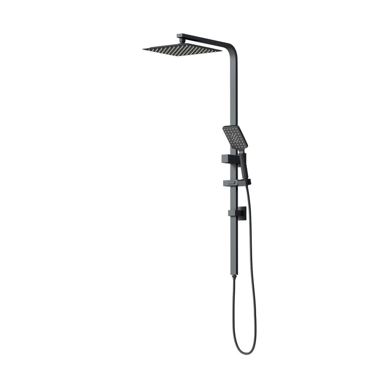 Welba 10" Rain Shower Head Set Square 3-Mode Black