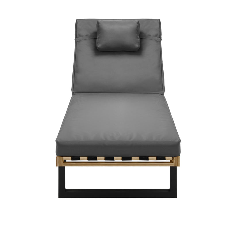 Livsip Sun Lounge Outdoor Lounger Grey