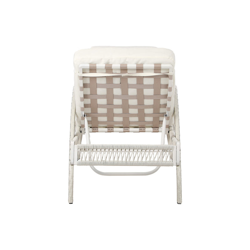 Livsip Sun Lounge Wicker Bed Outdoor Patio Furniture Beige