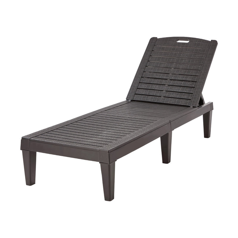 Livsip Sun Lounge Adjustable Patio Furniture Brown