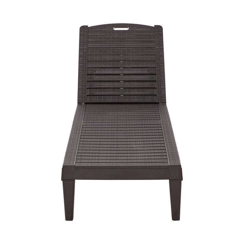 Livsip Sun Lounge Adjustable Patio Furniture Brown