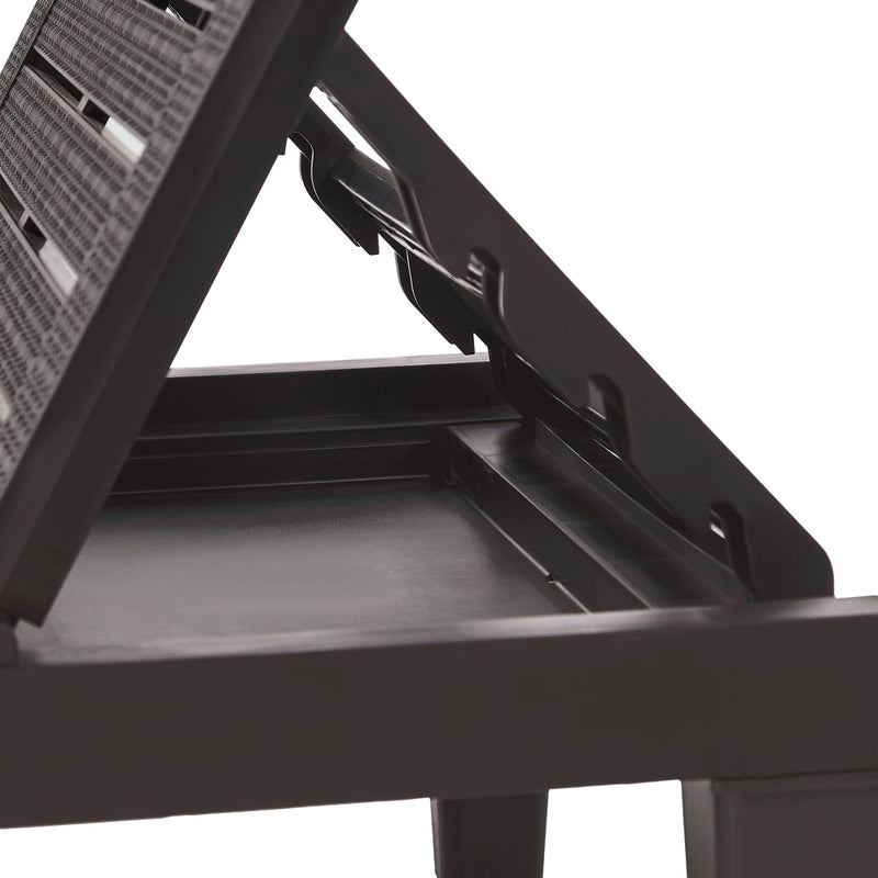 Livsip Sun Lounge Adjustable Patio Furniture Brown