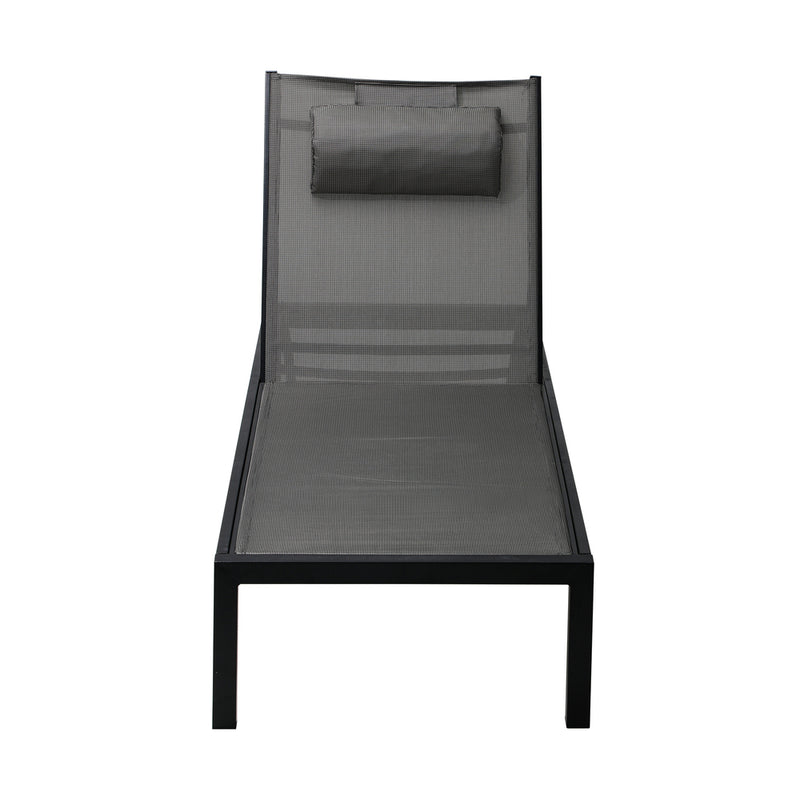 Livsip Sun Lounge with Aluminium Frame and Wheels Removable