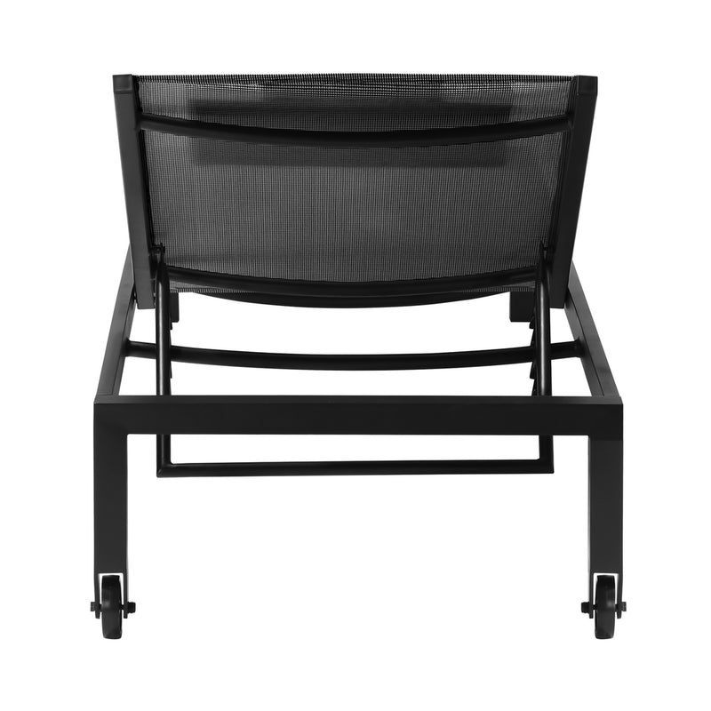 Livsip Sun Lounge with Aluminium Frame and Wheels Removable