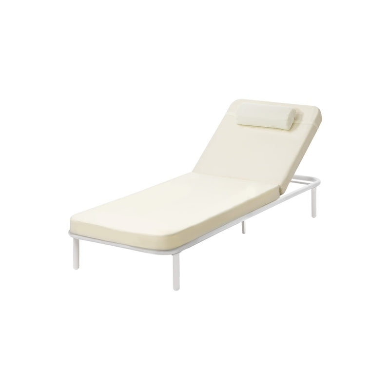 Livsip Sun Lounge Outdoor Patio Furniture Setting Beige