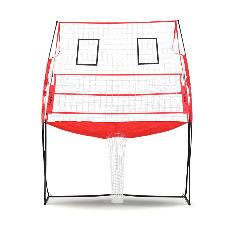 Everfit 8ft Volleyball Net Training Equipment Adjustable Height Portable with Ball and Bag